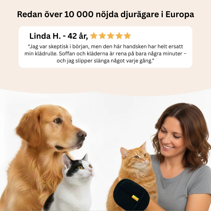 IconPaws® PälsMagnet – Effektiv Ludd- & Pälsborttagare