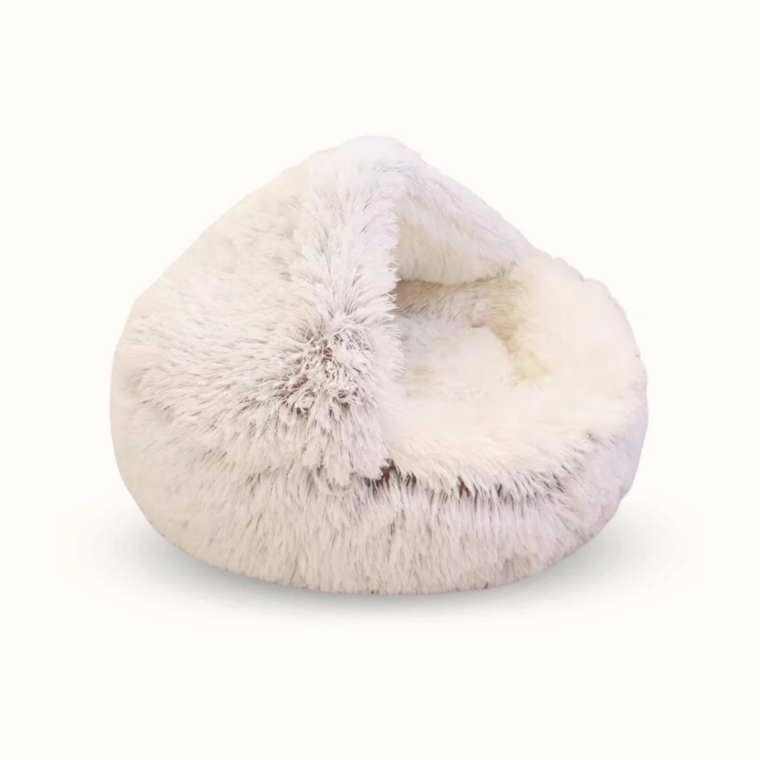 IconPaws® Lyxigt Lugnande Sovnäste – För Katter & Små Hundar