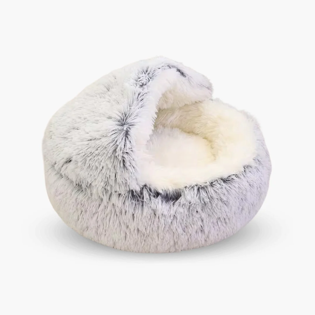 IconPaws® Lyxigt Lugnande Sovnäste – För Katter & Små Hundar