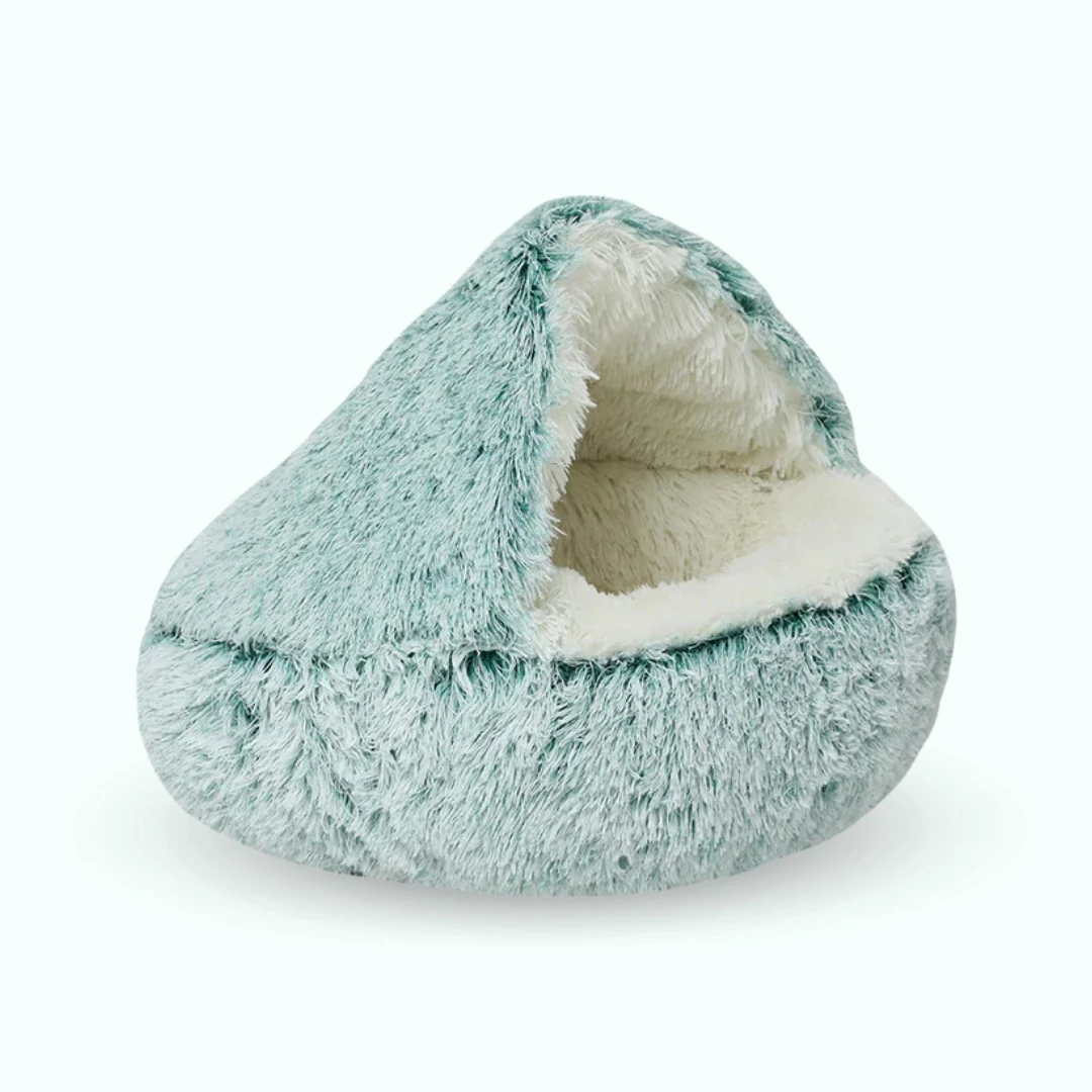 IconPaws® Lyxigt Lugnande Sovnäste – För Katter & Små Hundar