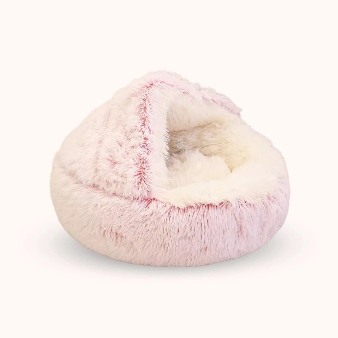 IconPaws® Lyxigt Lugnande Sovnäste – För Katter & Små Hundar